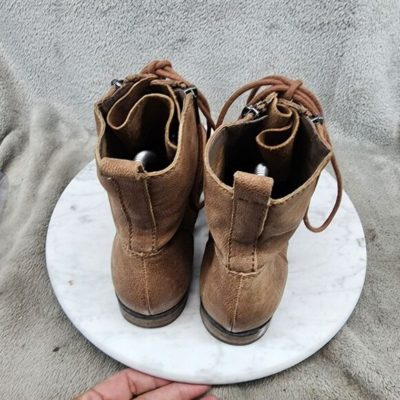 Sam Edelman Shoes Womens Size 6 Mackay Brown Leather Lace Up Boots *GUC* - Picture 5 of 11